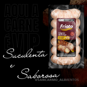 LINGUIÇAS  DE FRANGO COM QUEIJO DE COALHO FRIATO